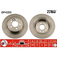 TRW Brake disc DF4203 set of 2 - Brake Disc