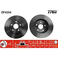 TRW Brake disc DF4204 set of 2 - Brake Disc