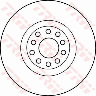 TRW Brzdový kotouč DF4209 sada 2ks - Brake Disc