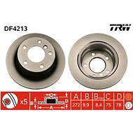 TRW Brake disc DF4213 set of 2 - Brake Disc