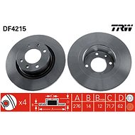 TRW Brake disc DF4215 set of 2 - Brake Disc
