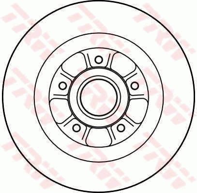 TRW Brzdový kotouč DF4227 sada 2ks - Brake Disc