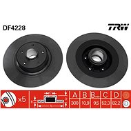 TRW Brzdový kotouč DF4228 sada 2ks - Brake Disc