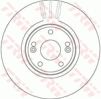 TRW Brzdový kotouč DF4229 sada 2ks - Brake Disc