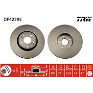 TRW Brake disc DF4229S set of 2 - Brake Disc