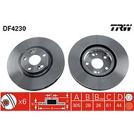 TRW Brake disc DF4230 set of 2 - Brake Disc