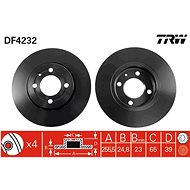 TRW Brake disc DF4232 set of 2 - Brake Disc