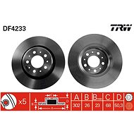 TRW Brzdový kotouč DF4233 sada 2ks - Brake Disc