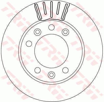TRW Brzdový kotouč DF4242 sada 2ks - Brake Disc