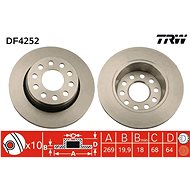 TRW Brzdový kotouč DF4252 sada 2ks - Brake Disc