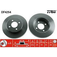 TRW Brzdový kotouč DF4254 sada 2ks - Brake Disc