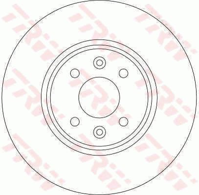 TRW Brzdový kotouč DF4255 sada 2ks - Brake Disc