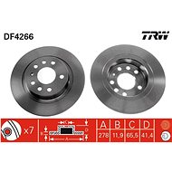 TRW Brake disc DF4266 set of 2 - Brake Disc