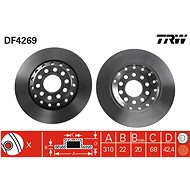 TRW Brake disc DF4269 set of 2 - Brake Disc