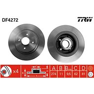 TRW Brake disc DF4272 set of 2 - Brake Disc