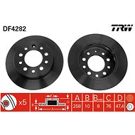 TRW Brake disc DF4282 set of 2 - Brake Disc