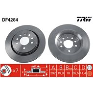 TRW Brake disc DF4284 set of 2 - Brake Disc