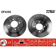 TRW Brake disc DF4286 set of 2 - Brake Disc