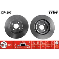 TRW Brzdový kotouč DF4297 sada 2ks - Brake Disc