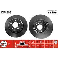 TRW Brzdový kotouč DF4299 sada 2ks - Brake Disc