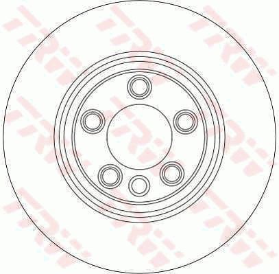 TRW Brzdový kotouč DF4305S sada 2ks - Brake Disc