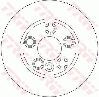 TRW Brzdový kotouč DF4306S sada 2ks - Brake Disc