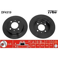 TRW Brake disc DF4319 set of 2 - Brake Disc