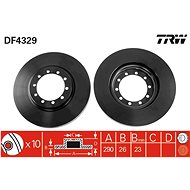 TRW Brake disc DF4329 set of 2 - Brake Disc
