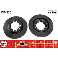 TRW Brake disc DF4330 set of 2 - Brake Disc