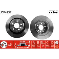 TRW Brake disc DF4337 set of 2 - Brake Disc