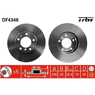 TRW Brake disc DF4348 set of 2 - Brake Disc