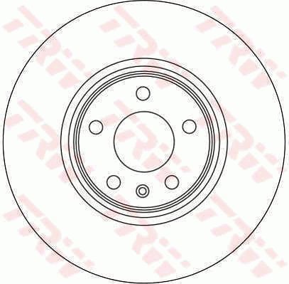 TRW Brzdový kotouč DF4358 sada 2ks - Brake Disc