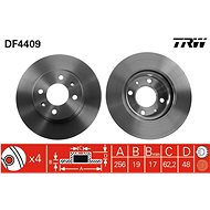 TRW Brake disc DF4409 set of 2 - Brake Disc