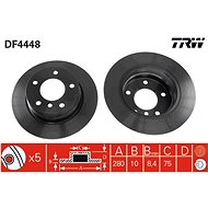 TRW Brake disc DF4448 set of 2 - Brake Disc