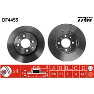 TRW Brake disc DF4455 set of 2 - Brake Disc