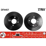 TRW Brake disc DF4457 set of 2 - Brake Disc