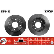 TRW Brake disc DF4463 set of 2 - Brake Disc