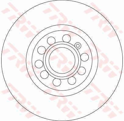 TRW Brzdový kotouč DF4464 sada 2ks - Brake Disc
