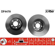 TRW Brake disc DF4470 set of 2 - Brake Disc