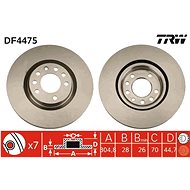 TRW Brake disc DF4475 set of 2 - Brake Disc