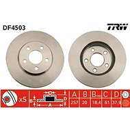 TRW Brake disc DF4503 set of 2 - Brake Disc