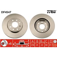 TRW Brzdový kotouč DF4547 sada 2ks - Brake Disc