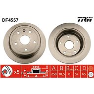 TRW Brzdový kotouč DF4557 sada 2ks - Brake Disc