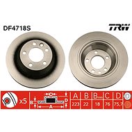 TRW Brake disc DF4718S set of 2 - Brake Disc