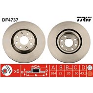 TRW Brake disc DF4737 set of 2 - Brake Disc