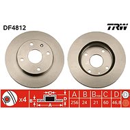 TRW Brake disc DF4812 set of 2 - Brake Disc