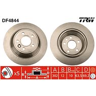TRW Brake disc DF4844 set of 2 - Brake Disc