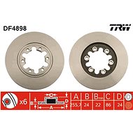 TRW Brake disc DF4898 set of 2 - Brake Disc