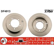 TRW Brake disc DF4913 set of 2 - Brake Disc