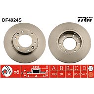 TRW Brake disc DF4924S set of 2 - Brake Disc